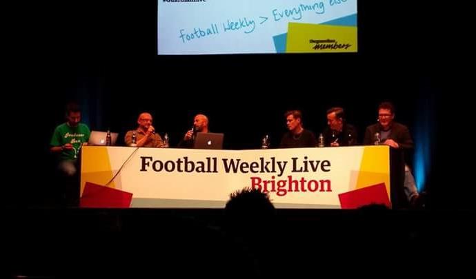 Ady joins the panel on the Guardian's Football Weekly live show at the Dome